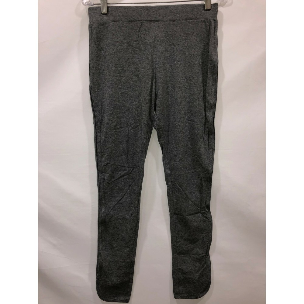 Whitney Port Women's Pull-On Knit Leggings w/ Side Seam Detail Grey Small Size